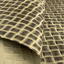Load image into Gallery viewer, Beige Woven Stamped Leather