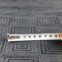 Load image into Gallery viewer, Black Square Stamped Leather