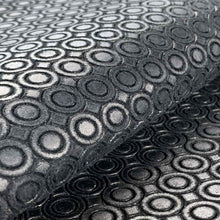 Load image into Gallery viewer, Black Circle Stamped Leather