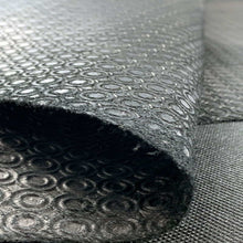 Load image into Gallery viewer, Black Circle Stamped Leather