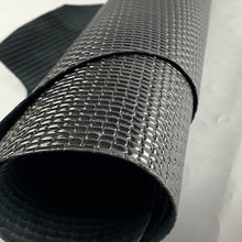 Load image into Gallery viewer, Black Glossy Stamped Leather