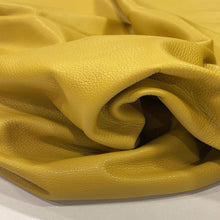 Load image into Gallery viewer, Mustard Yellow Textured Upholstery Leather