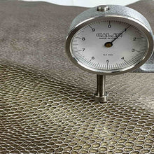 Load image into Gallery viewer, Bronze Glossy Snake Print Leather