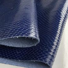 Load image into Gallery viewer, Dark Blue Glossy Snake Print