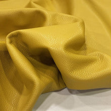 Load image into Gallery viewer, Mustard Yellow Textured Upholstery Leather