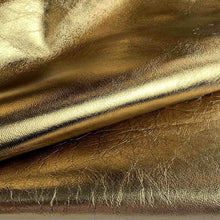 Load image into Gallery viewer, Gold Metallic Goatskin