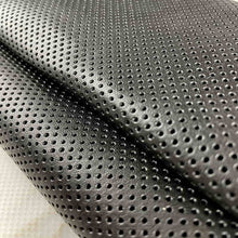 Load image into Gallery viewer, Black Perforated Leather