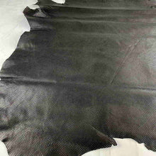 Load image into Gallery viewer, Black Perforated Leather