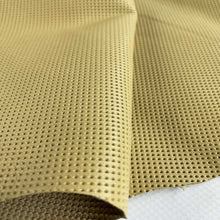 Load image into Gallery viewer, Beige Perforated Leather