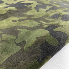 Load image into Gallery viewer, Green Camouflage Leather