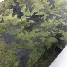 Load image into Gallery viewer, Green Camouflage Leather