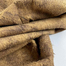 Load image into Gallery viewer, Camel Distressed Suede Leather