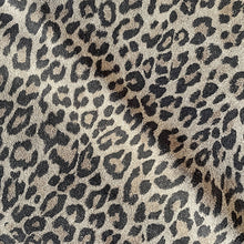 Load image into Gallery viewer, Gray Leopard Split Suede Leather