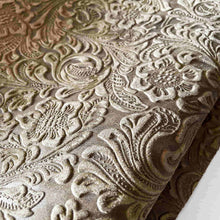 Load image into Gallery viewer, Light Brown Floral Print Leather