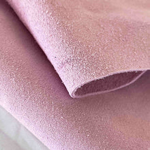 Load image into Gallery viewer, Light Lavender Split Suede Leather