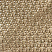Load image into Gallery viewer, Light Taupe Woven Pattern Leather