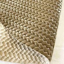 Load image into Gallery viewer, Light Taupe Woven Pattern Leather