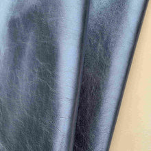Load image into Gallery viewer, Midnight Blue Metallic Leather