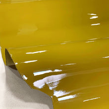 Load image into Gallery viewer, Mustard Yellow Glossy Leather