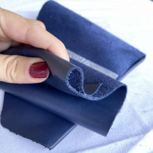 Load image into Gallery viewer, Navy Blue Smooth Cowhide