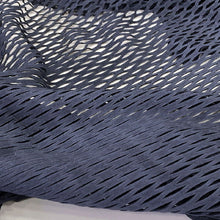 Load image into Gallery viewer, Navy Blue Fishnet Laser cut Leather