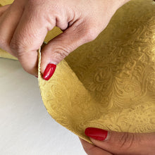 Load image into Gallery viewer, Ochre Floral Print Leather