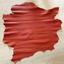 Load image into Gallery viewer, Orange Stamped Woven Leather