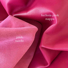 Load image into Gallery viewer, pink Suede Leather and nappa