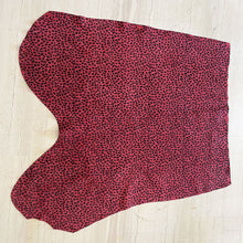 Load image into Gallery viewer, Red Leopard Suede Leather