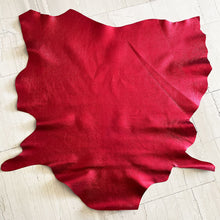 Load image into Gallery viewer, Rubi Red Metallic Leather