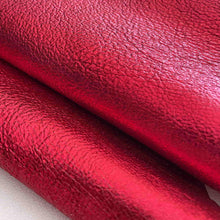 Load image into Gallery viewer, Rubi Red Metallic Leather