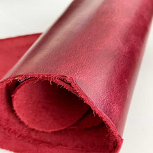 Load image into Gallery viewer, Red crazy horse leather