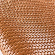 Load image into Gallery viewer, Tabba Brown Woven Pattern Leather