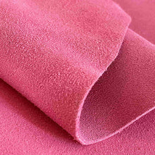 Load image into Gallery viewer, Pink Rouge Suede Leather
