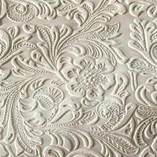 Load image into Gallery viewer, White Floral Pattern Leather
