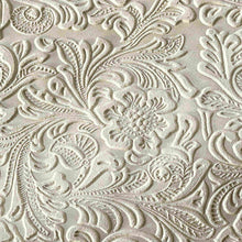 Load image into Gallery viewer, White Floral Pattern Leather