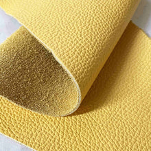 Load image into Gallery viewer, Yellow Textured Upholstery Leather
