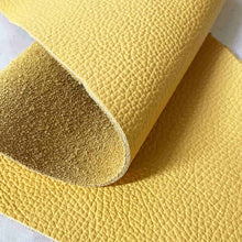 Load image into Gallery viewer, Yellow Textured Upholstery Leather