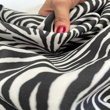 Load image into Gallery viewer, Black&White Zebra Print Goatskin