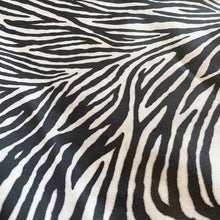 Load image into Gallery viewer, Black&White Zebra Print Goatskin