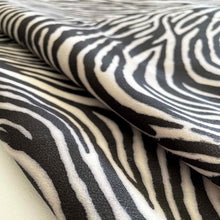 Load image into Gallery viewer, Black&White Zebra Print Goatskin