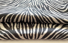 Load image into Gallery viewer, Black&White Zebra Print Goatskin