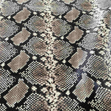Load image into Gallery viewer, Beige-Gray Python Pattern Leather
