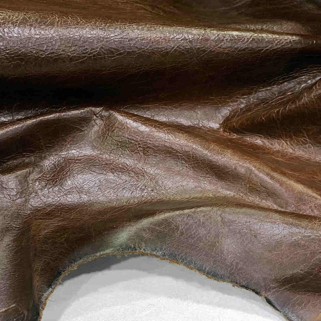 Dark Brown Pull Up Leather