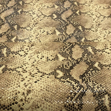 Load image into Gallery viewer, Beige Snake Print Leather
