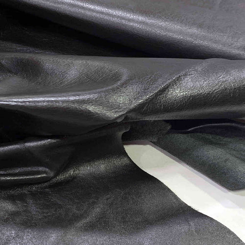 Black Thin Upholstery Leather