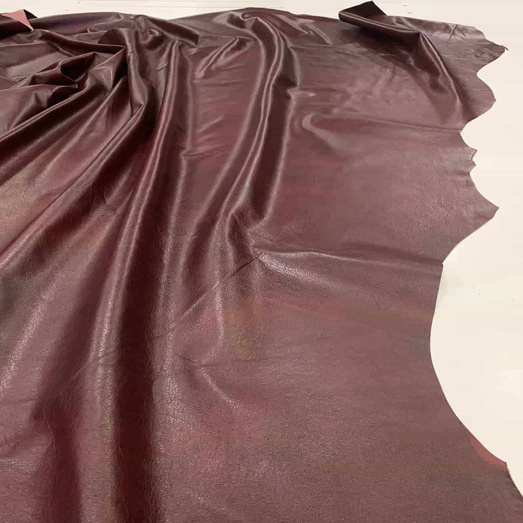 Burgundy Thin Upholstery Leather