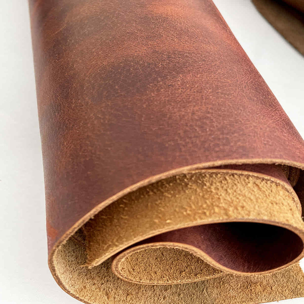 Cognac Crazy Horse Leather
