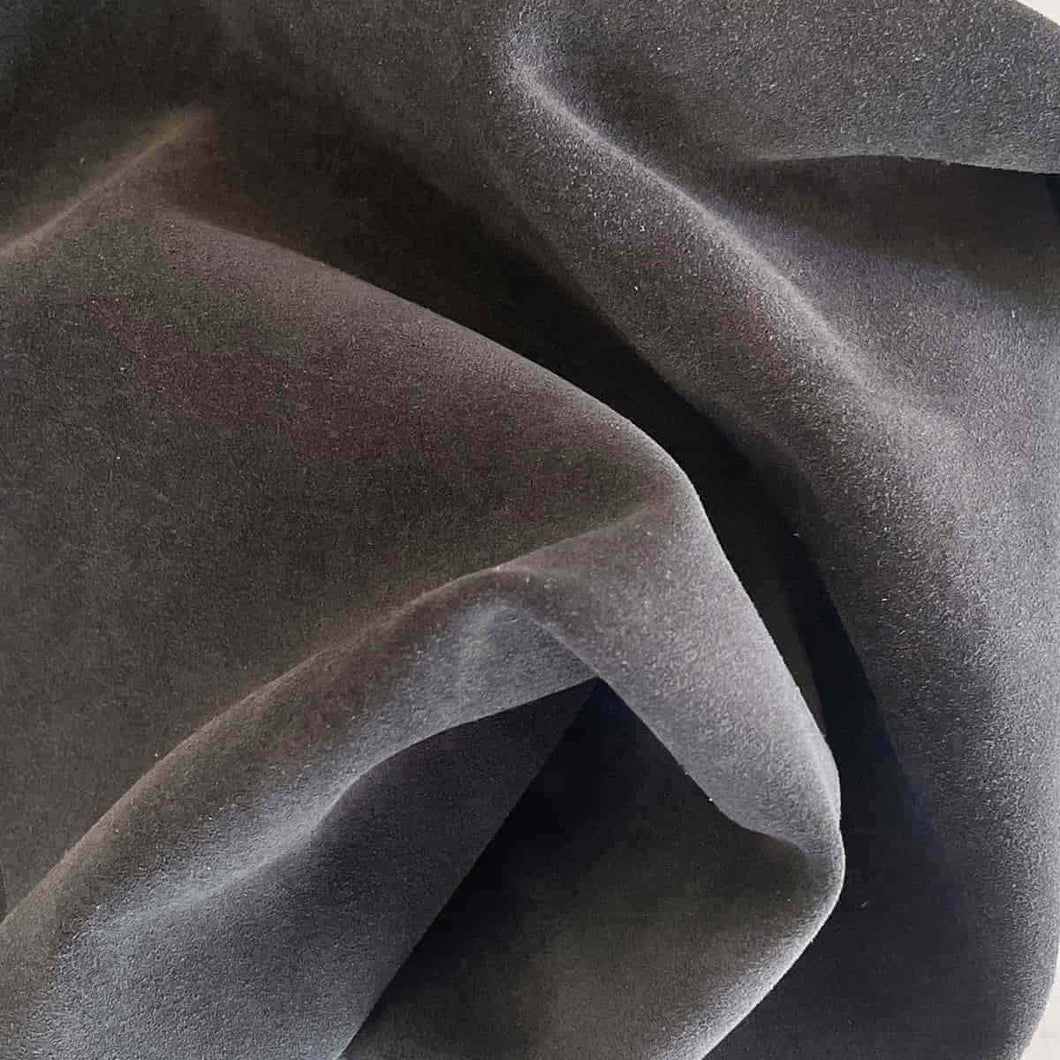 Dark Gray Split Suede Leather