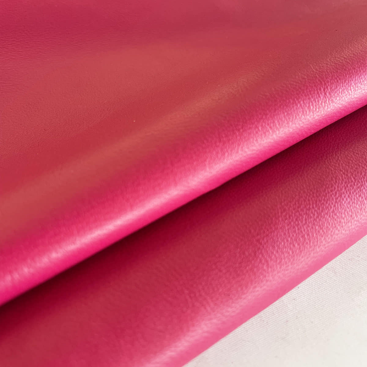 Fuchsia Pink Nappa Leather, Italian Leather